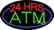 ATM 24 Hours Sign