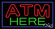 ATM Here Sign