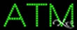 Green ATM Sign